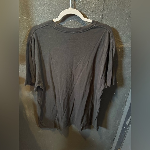 Black Graphic Tee with Sun Design - Picture 3 of 3